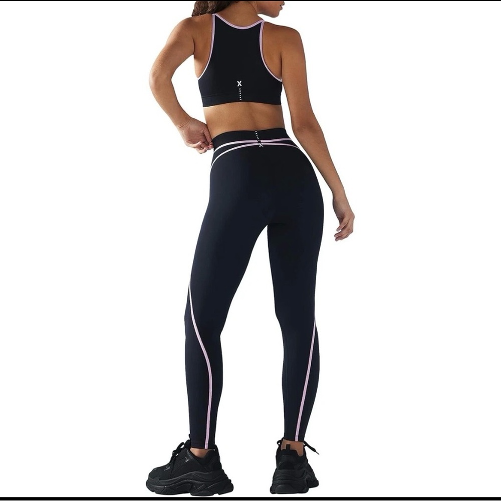 Savage X Fenty Black and Pink Leggings - Picture 2 of 7